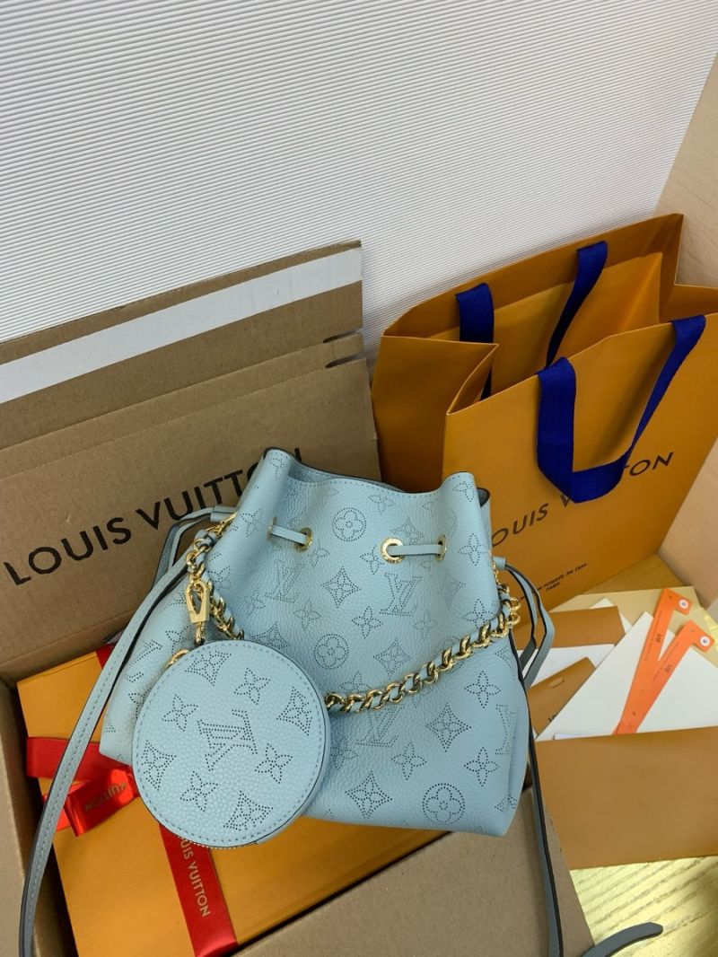 Louis Vuitton LV Bella Mahina Leather M57070 Mineral Blue