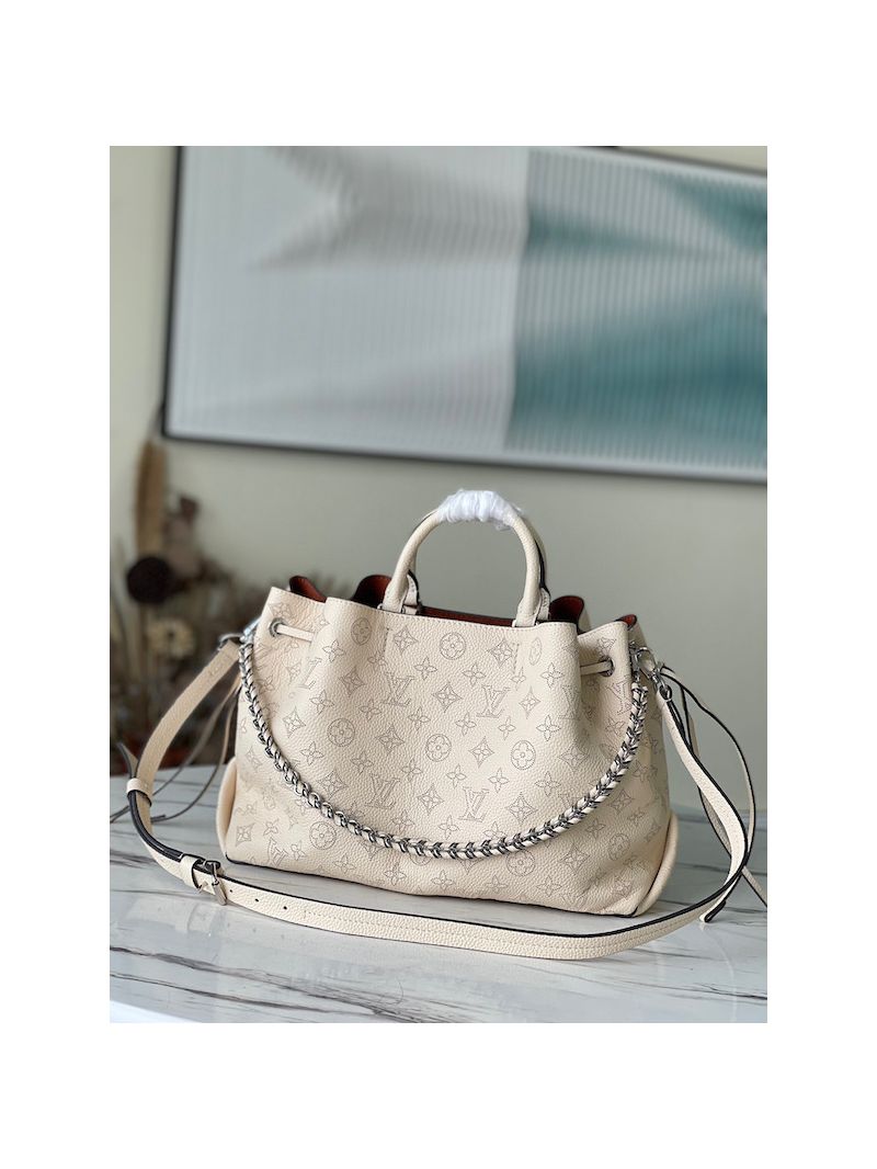 Louis Vuitton LV Bella Tote in Mahina calfskin M59200 Cream