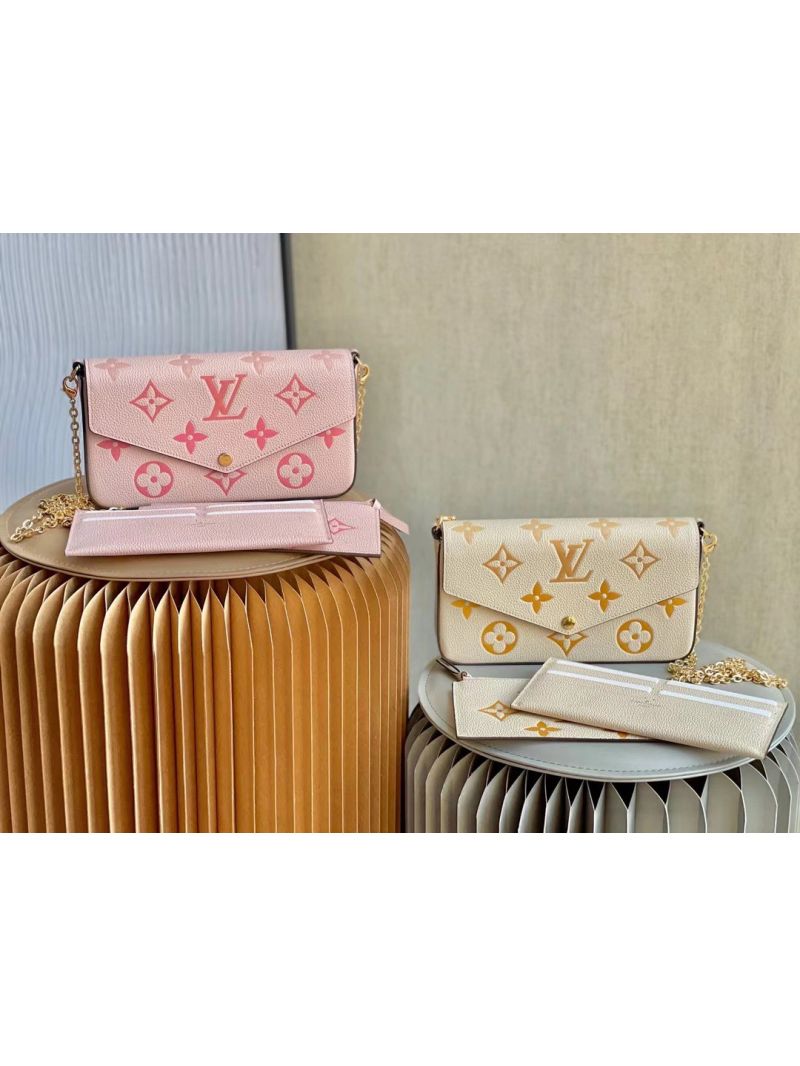 Louis Vuitton LV Félicie Pochette M80498 Bouton de Rose Pink