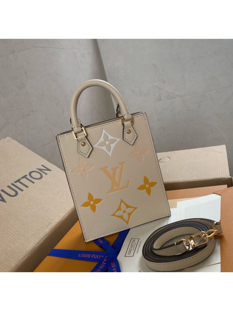 Louis Vuitton LV Petit Sac Plat M80449 Creme Safran