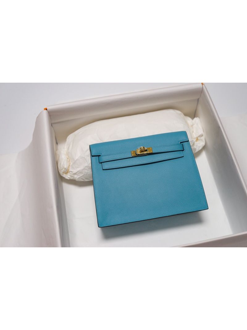 Hermès Evercolor Kelly Danse Bag in Macaron