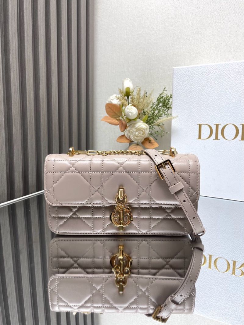 Dior Miss Daisy Mini Bag Warm Taupe Macrocannage Lambskin S3300U