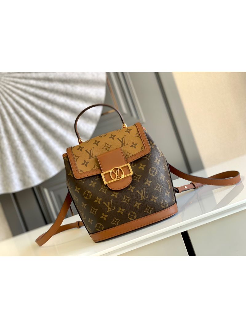 Louis Vuitton LV Dauphine Backpack PM M45142 Monogram and Monogram Reverse 