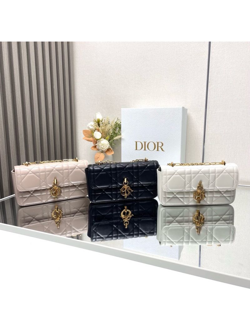 Dior Miss Daisy Mini Bag Latte Macrocannage Lambskin S3300U