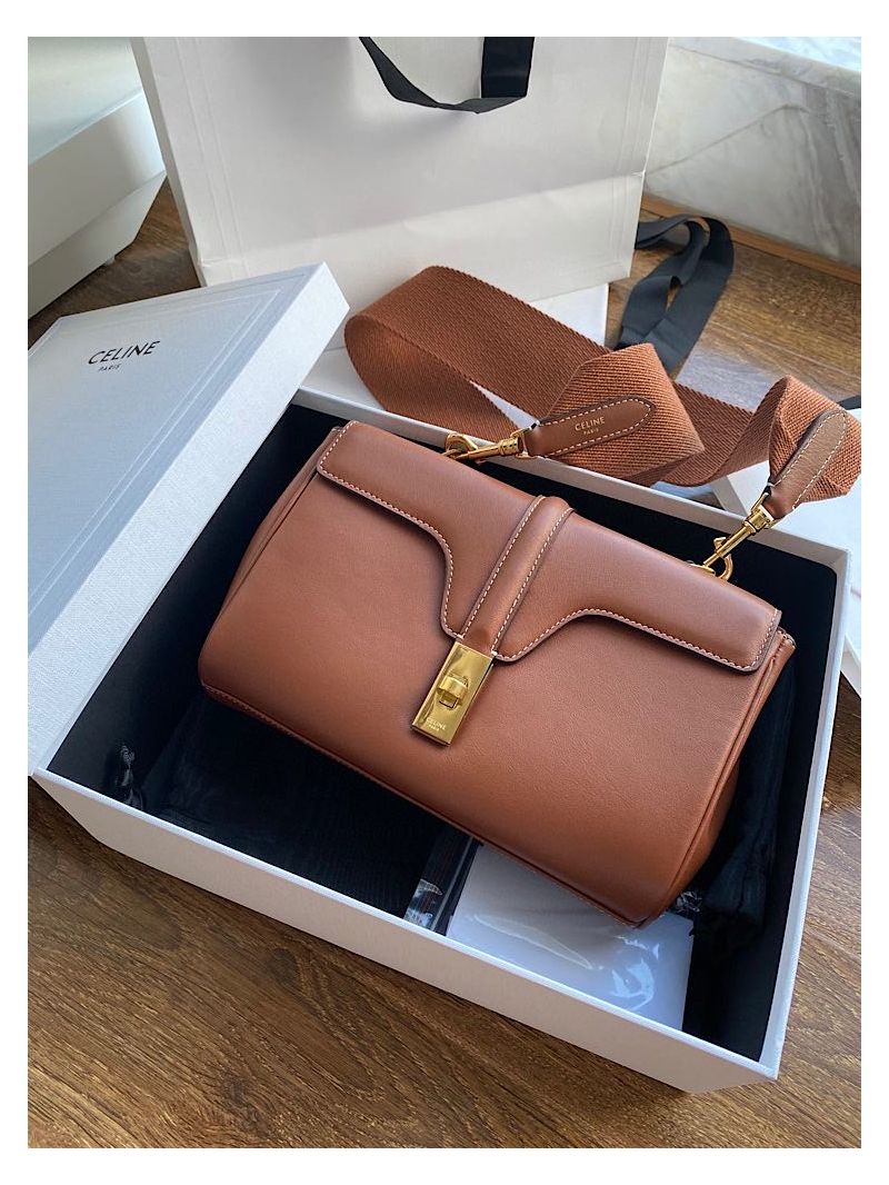 Celine Teen Soft 16 Bag in Smooth Calfskin 196853 Tan