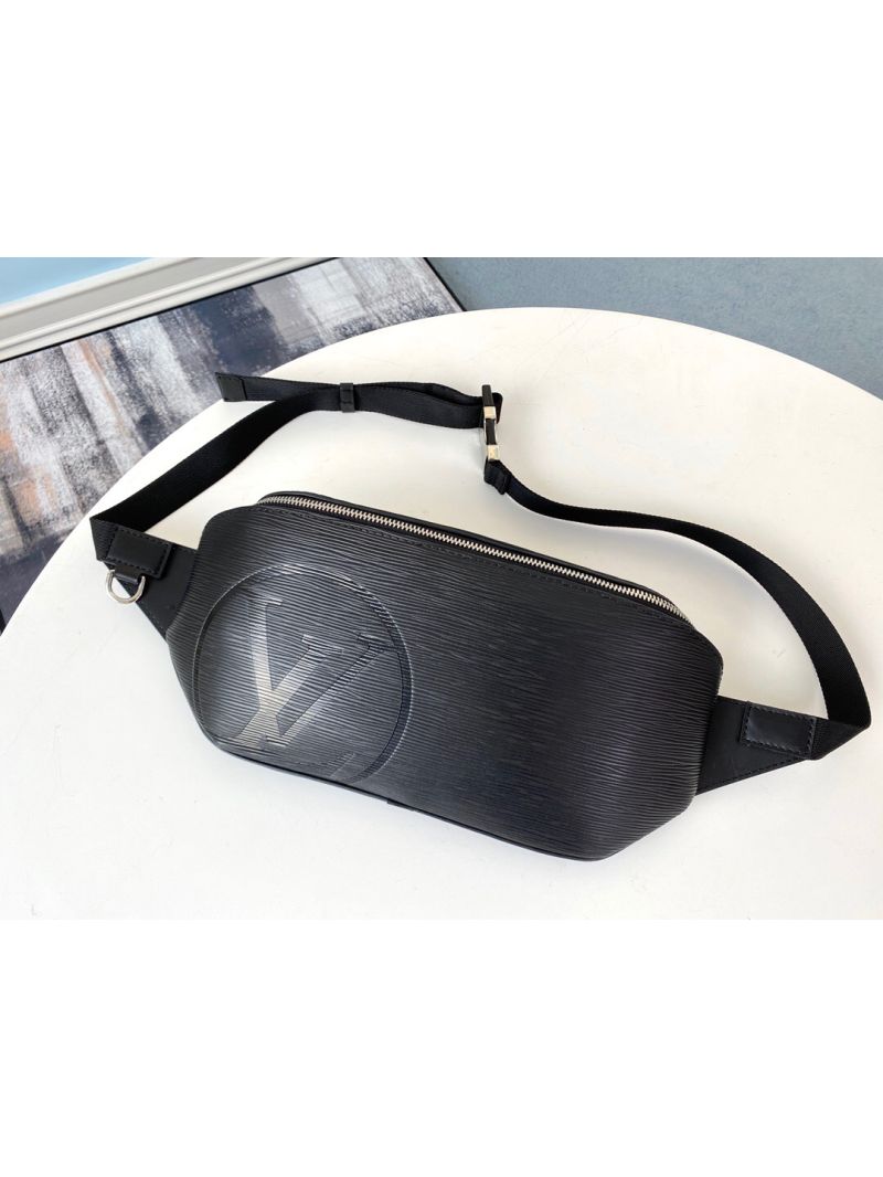 Louis Vuitton LV Bam Bag Supreme collection Waist bag M53418 Black