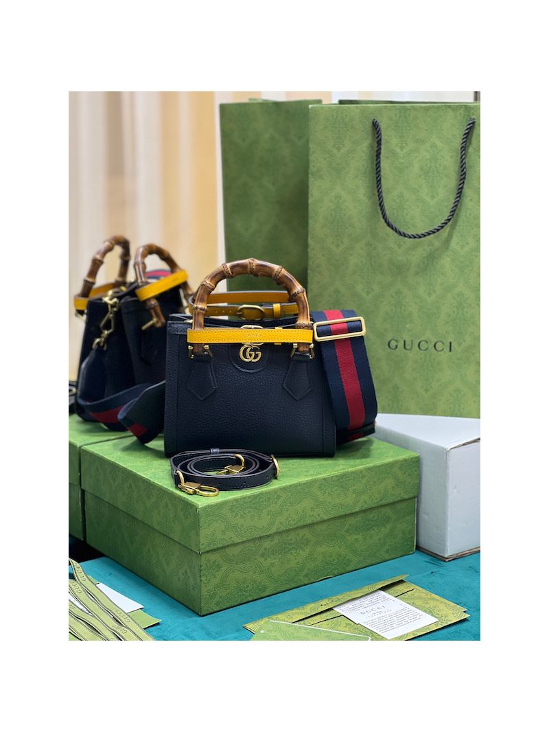 Gucci Diana mini tote leather bag 702732 Royal blue