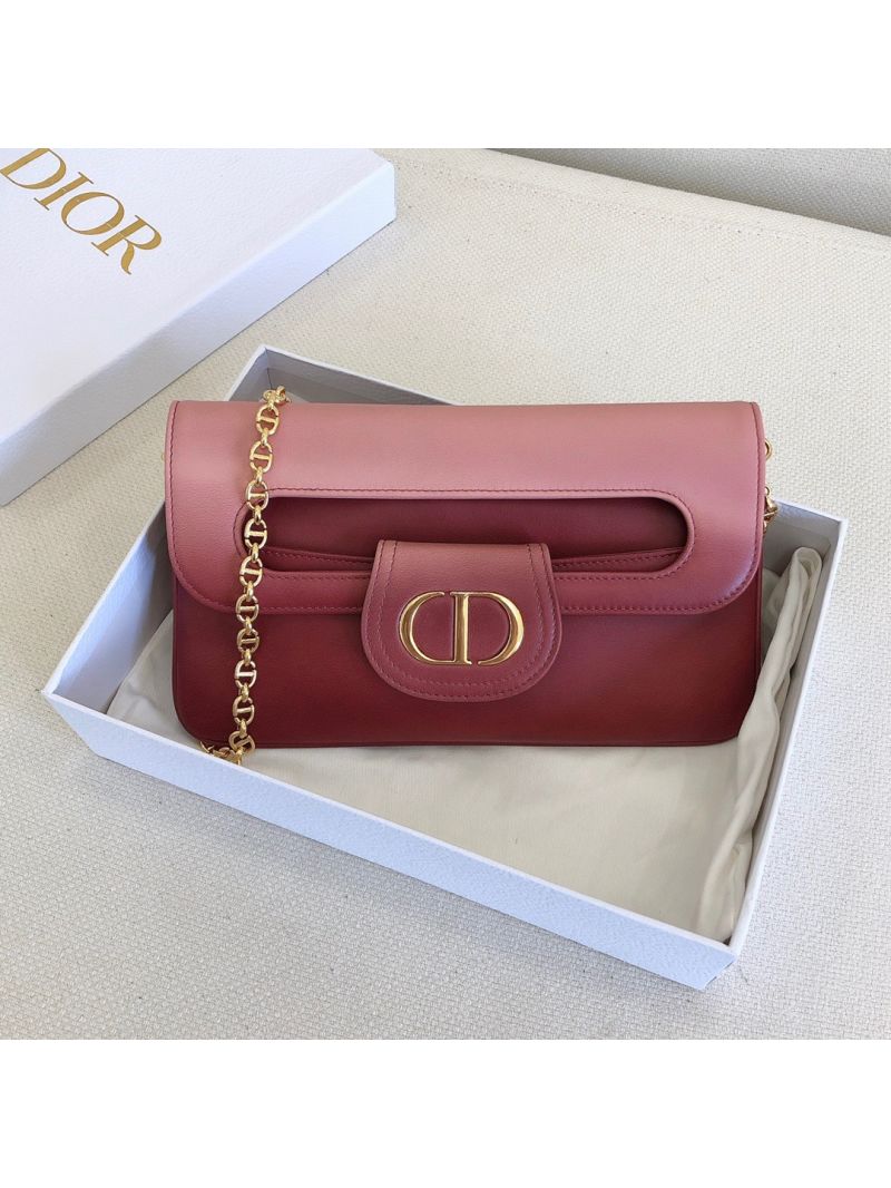 Dior Medium DiorDouble Bag Pink Gradient Calfskin M8641