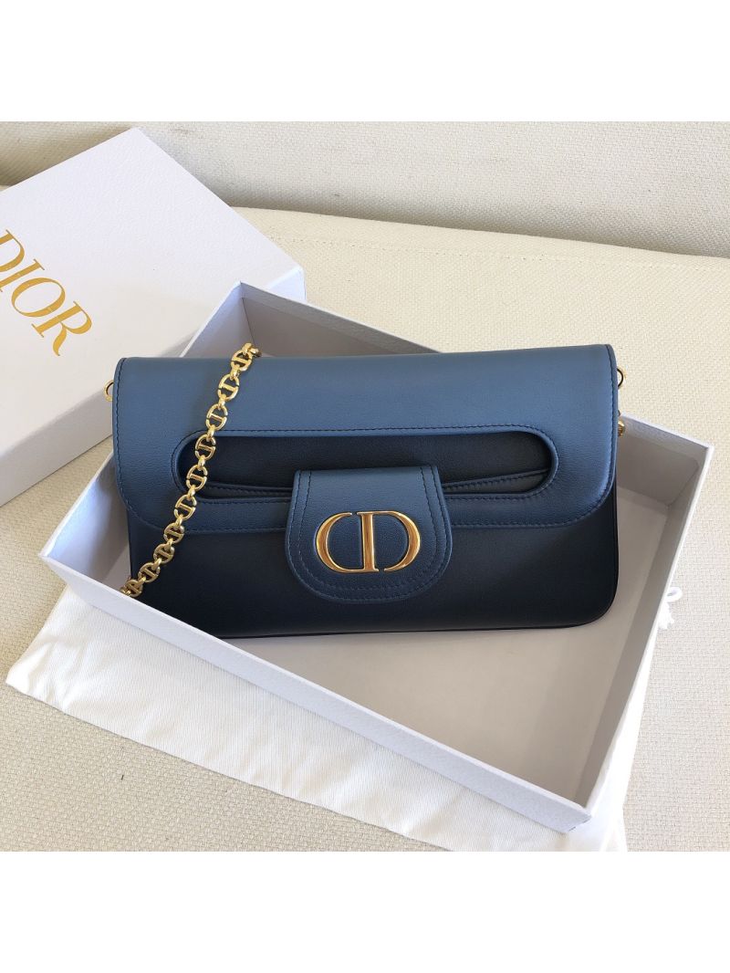 Dior Medium DiorDouble Bag Blue Gradient Calfskin M8641