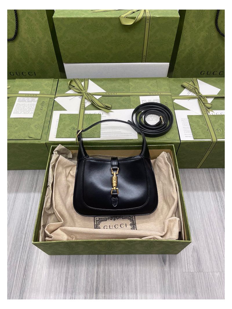 Gucci Jackie 1961 Mini Hobo Bag 637091 Black