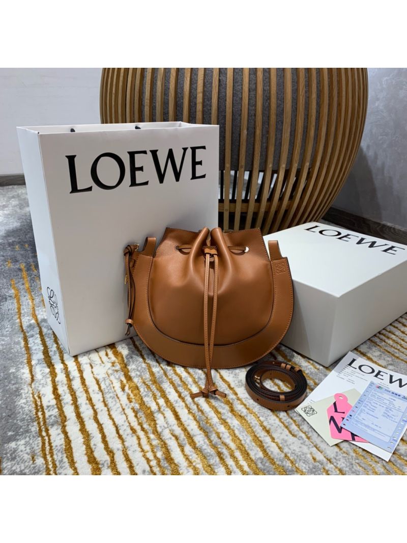 Loewe Horseshoe Bag in Nappa Calf Leather Tan 446748