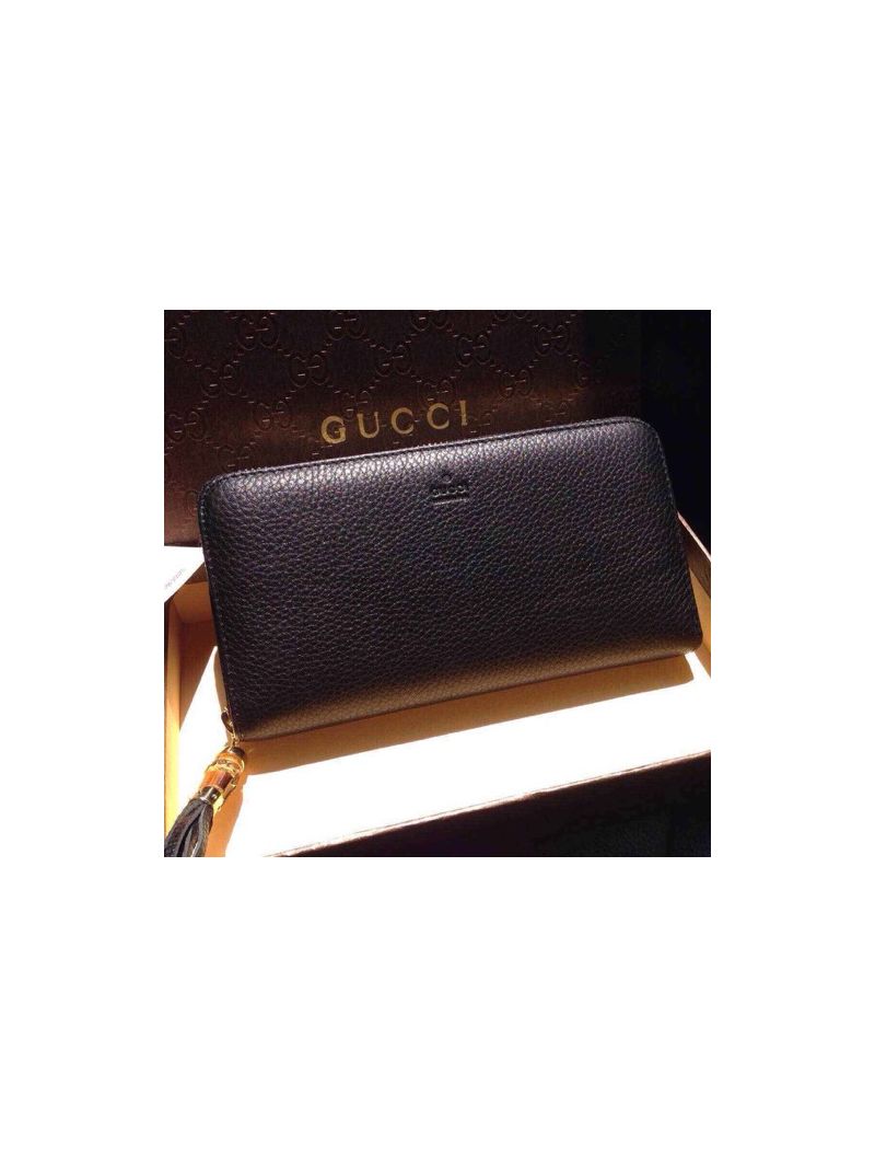 Gucci 307984 Leather Zip Wallet