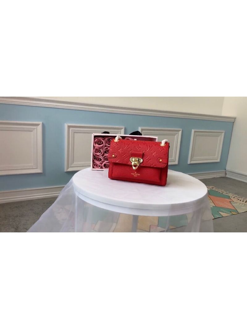 Louis Vuitton LV Vavin BB Monogram Empreinte Leather M44550 Scarlet