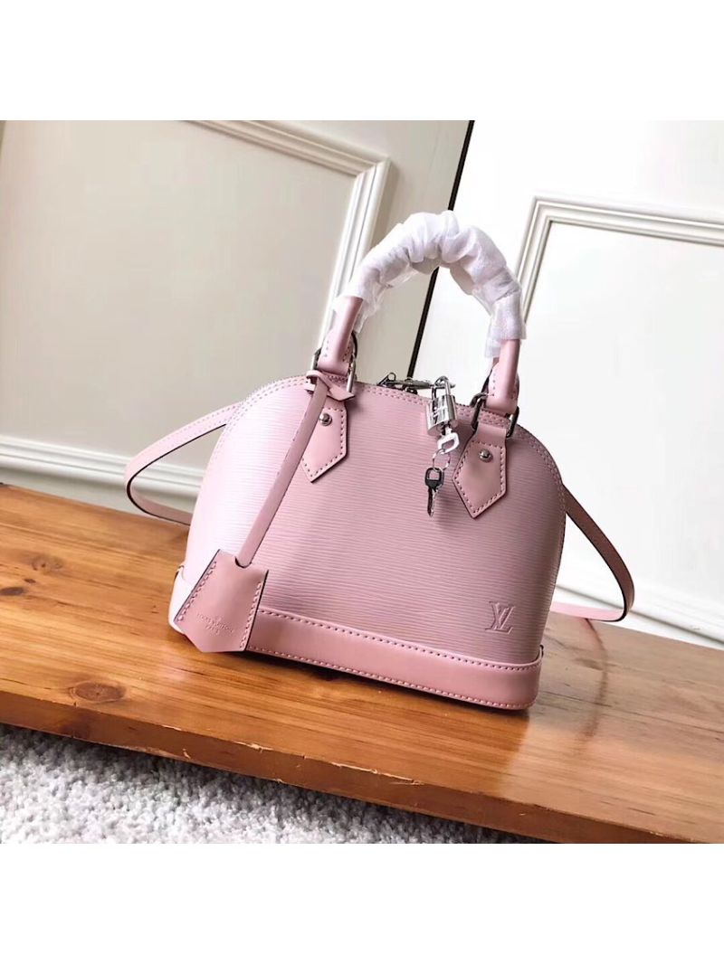 Louis Vuitton LV Alma Epi Leather BB PM M41160 Pink Ballerina