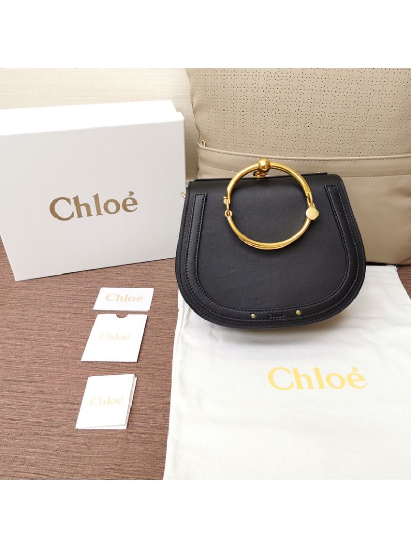Chloe Nile Bracelet Bag Black