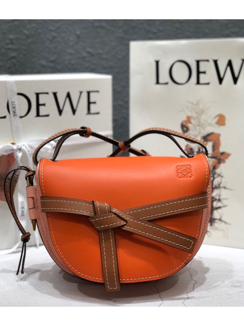 Loewe Gate Small Bag 397511 Ocre/ Pink