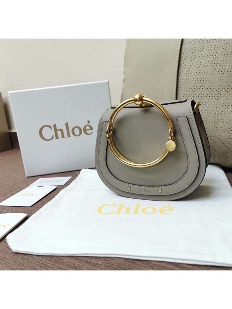 Chloe Nile Bracelet Bag Grey