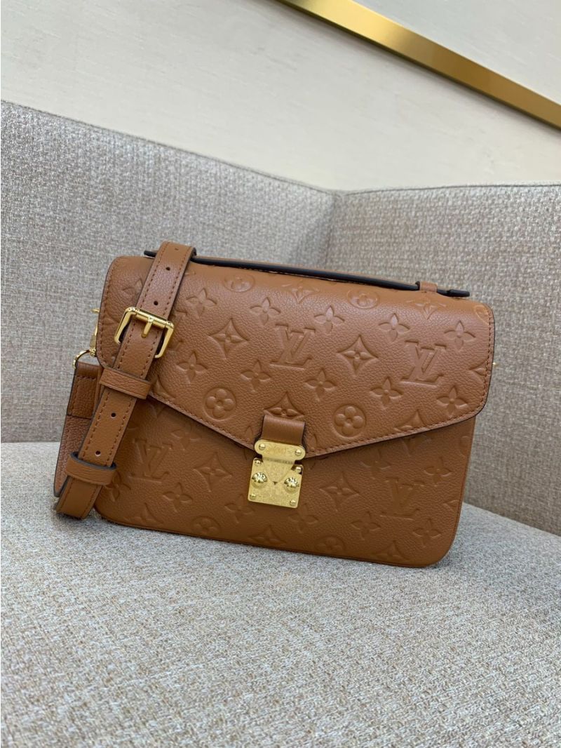 Louis Vuitton LV Pochette Metis Monogram Empreinte leather M46552 Caramel