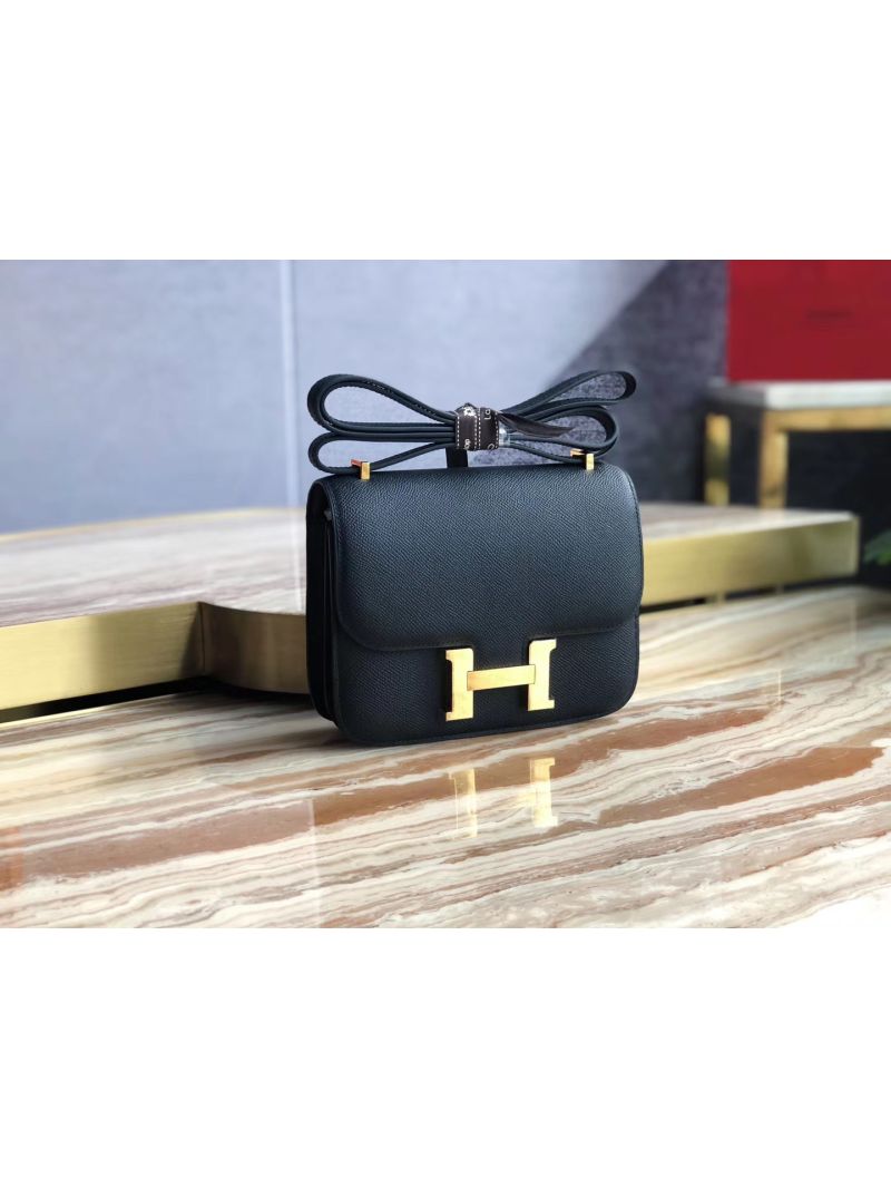 Hermes Constance in Black Epsom leather crossbody bag