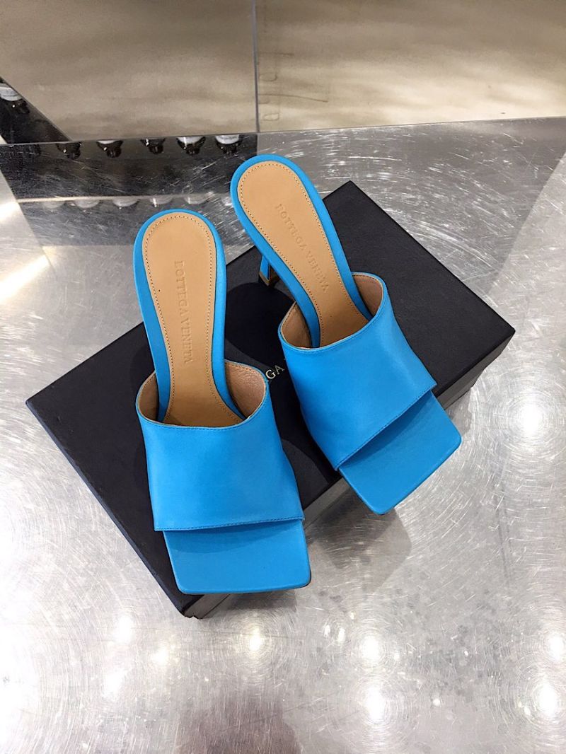 Bottega Veneta BV Stretch Sandals 610538 Sky Blue