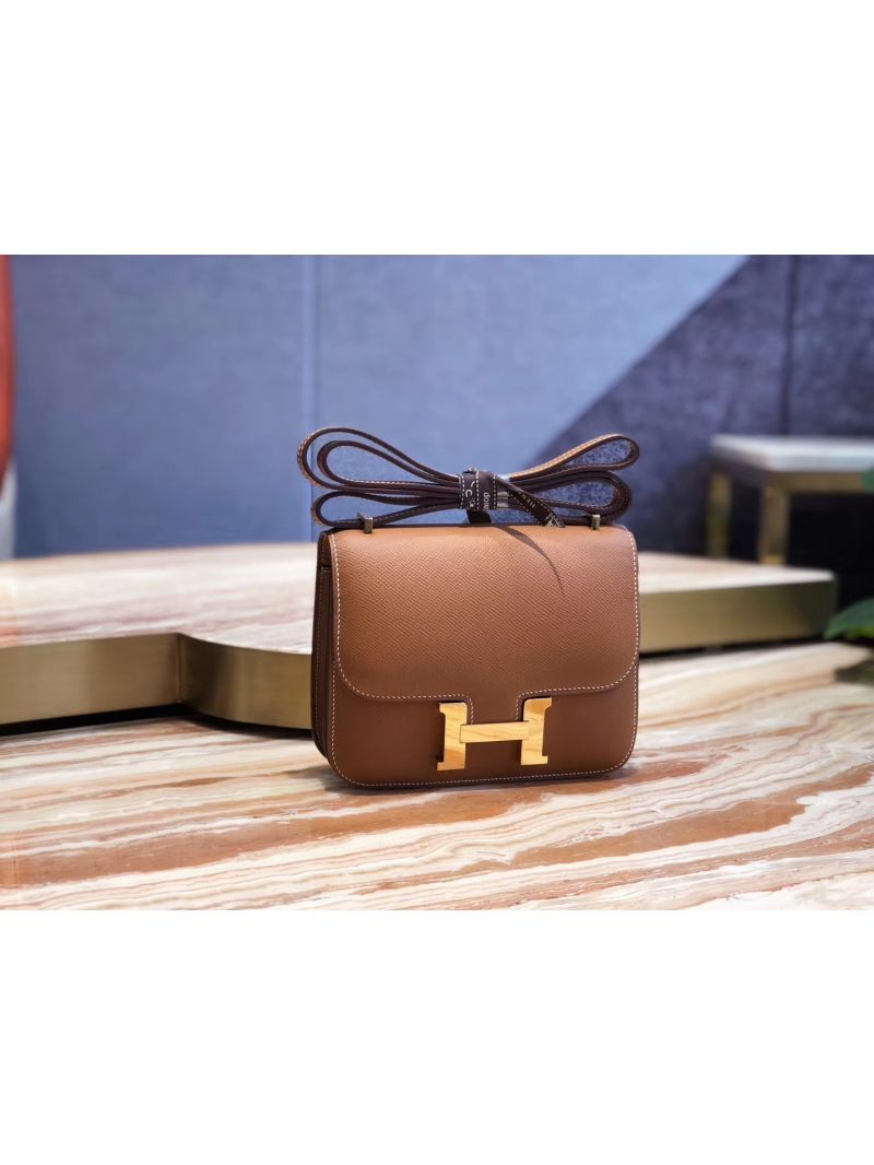 Hermes Constance in brown Epsom leather crossbody bag