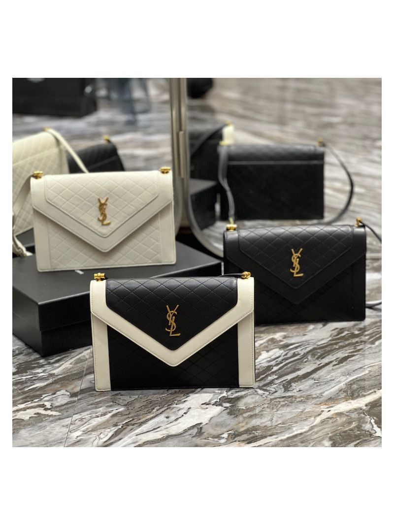 YSL Saint Laurent Gaby Satchel In Quilted Lambskin 6688631 Black