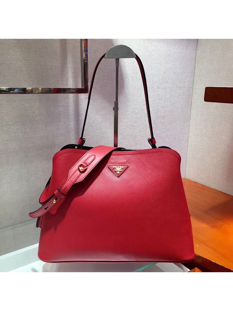 Prada Matinée Handbag 1BA249 Red