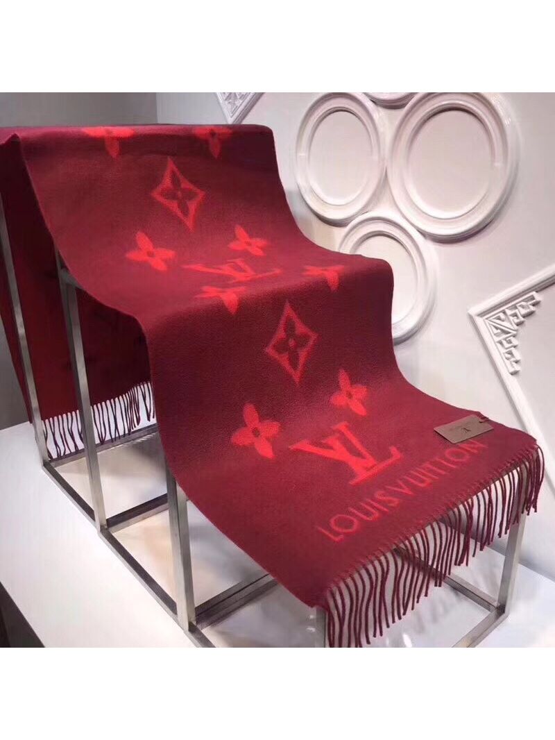 Louis Vuitton LV Reykjavik Scarf M71126 Red