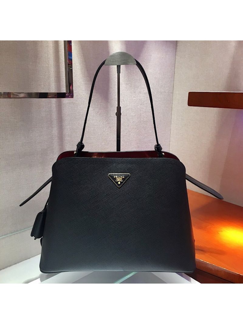 Prada Matinée Handbag 1BA249 Black