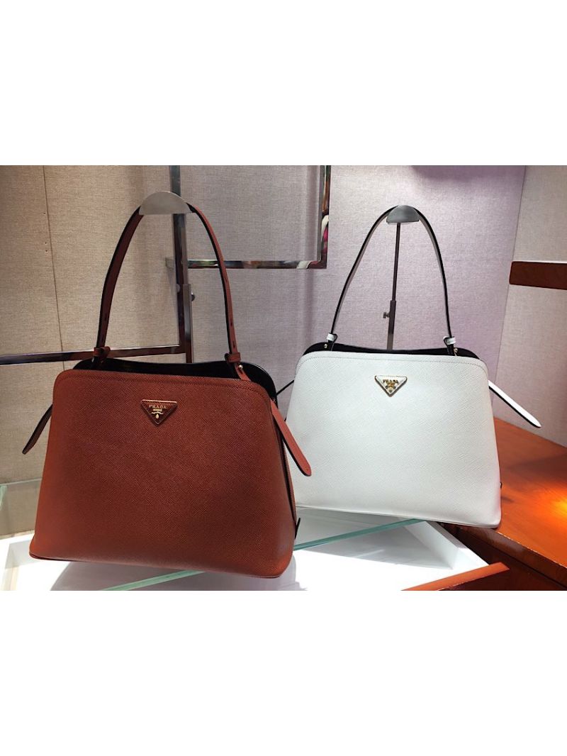 Prada Matinée Handbag 1BA249 White