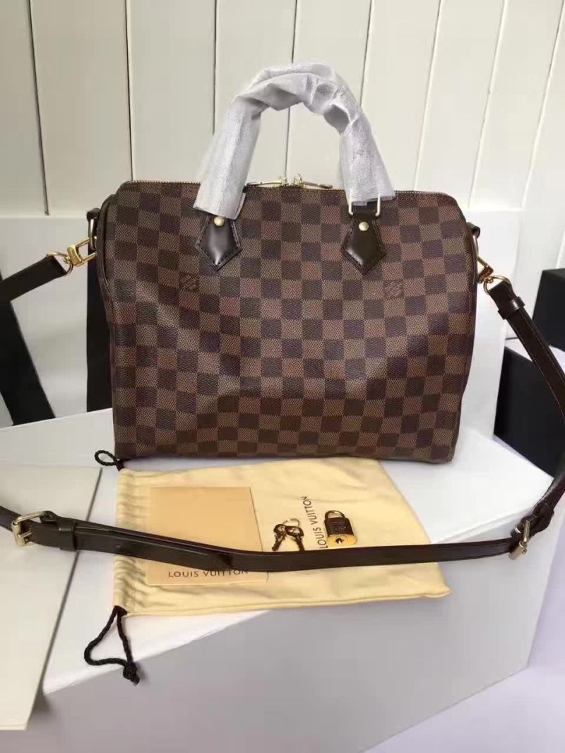 Louis Vuitton SPEEDY BANDOULIÈRE Damier Ebene Canvas 25 30 35
