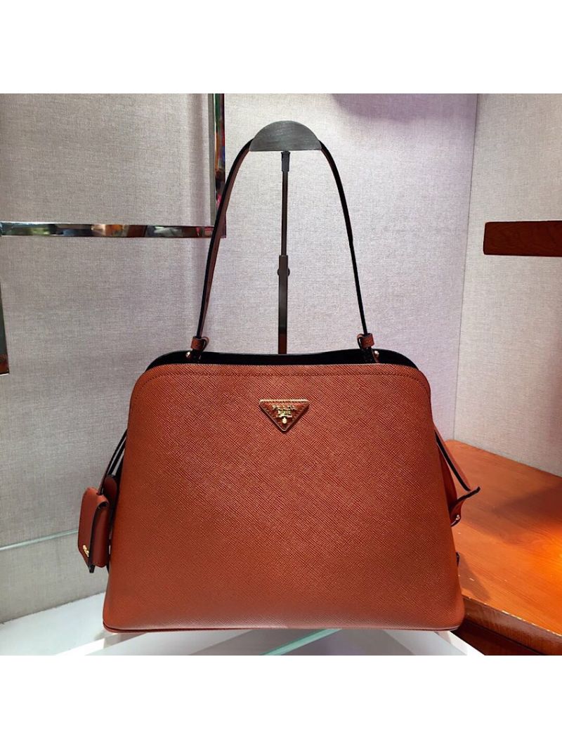 Prada Matinée Handbag 1BA249 Caramel