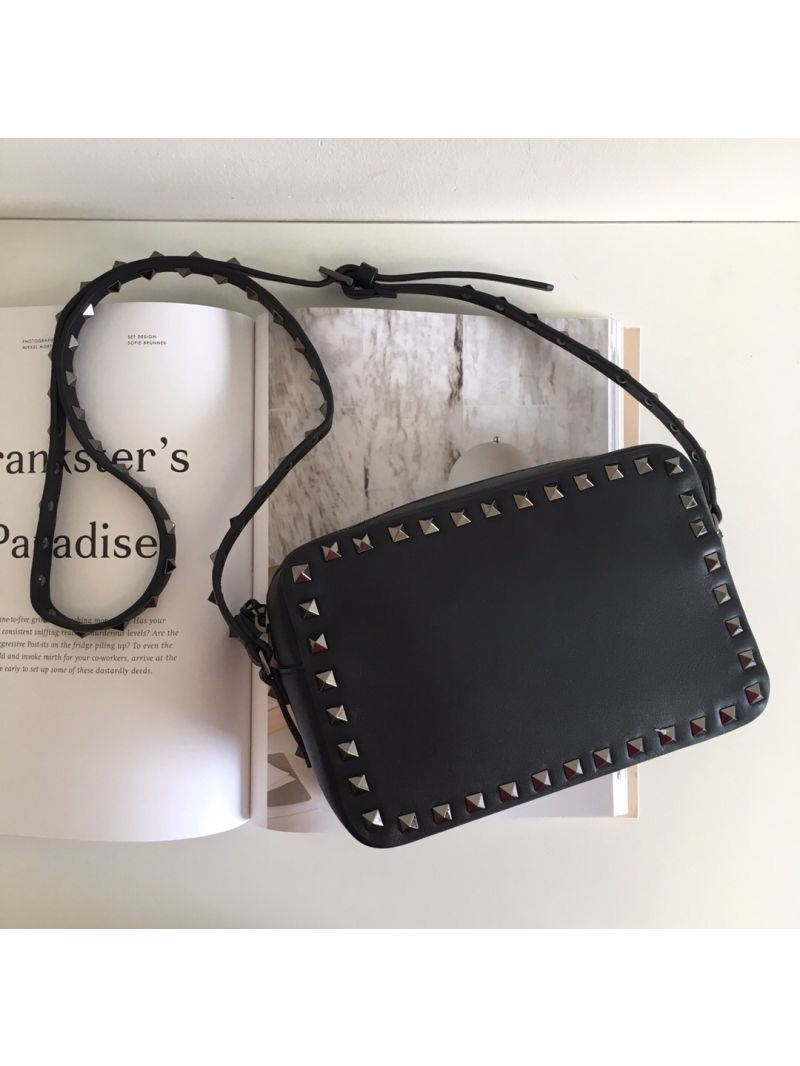 Valentino Garavani Rockstud cross body bag All Black 