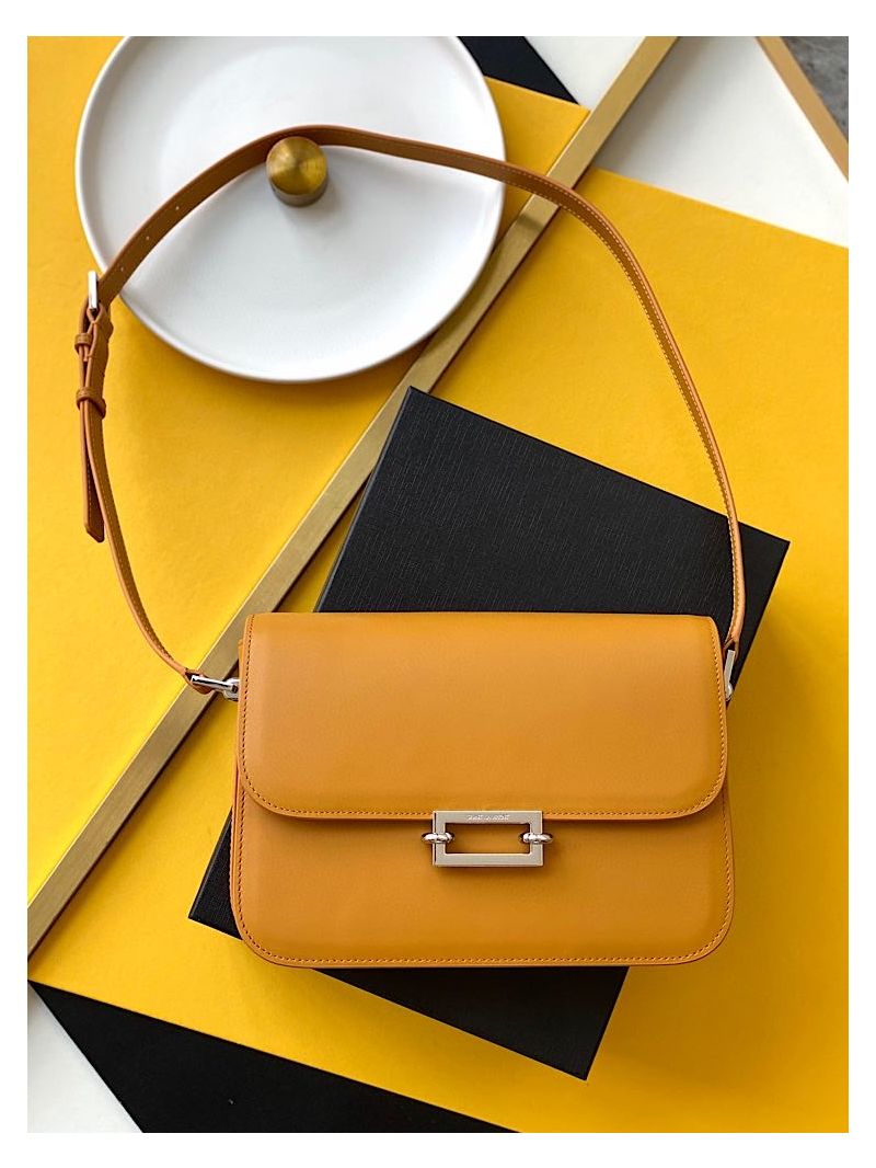 YSL Saint Laurent Le Pavé Satchel In Smooth Leather 6571862 Saffron