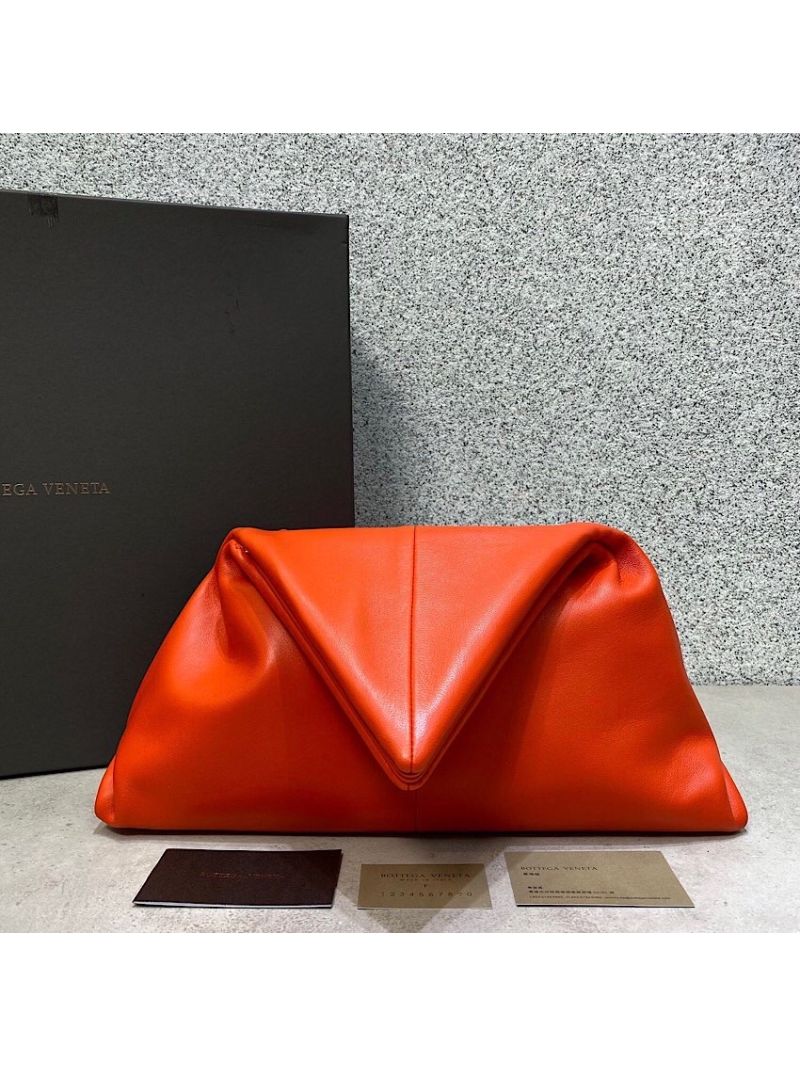 Bottega Veneta Angular Clutch Bag 622712 Orange