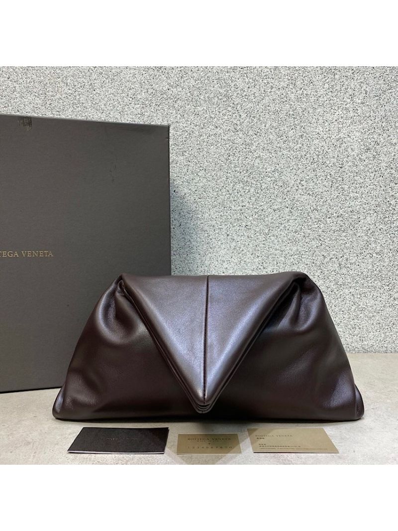 Bottega Veneta Angular Clutch Bag 622712 Fondente