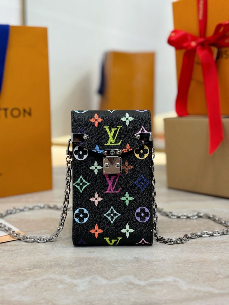 Louis Vuitton LV × Takashi Murakami Métis Phone Pouch Multicolor Monogram Black M14098