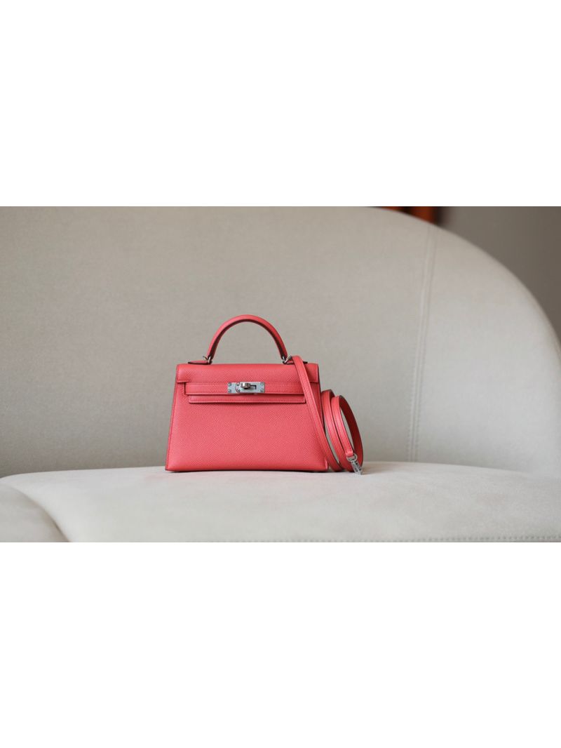 Hermès Epsom Leather Mini Kelly Sellier II 20 in T5 Rose jaipur