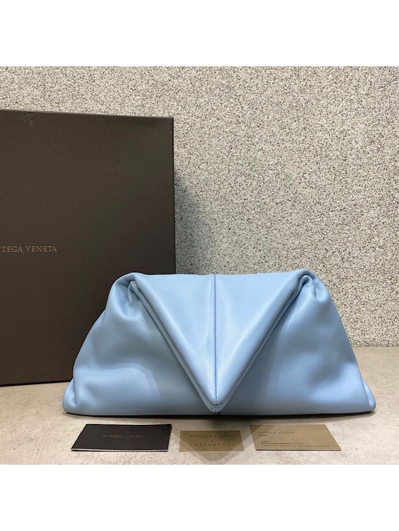 Bottega Veneta Angular Clutch Bag 622712 Ice Blue