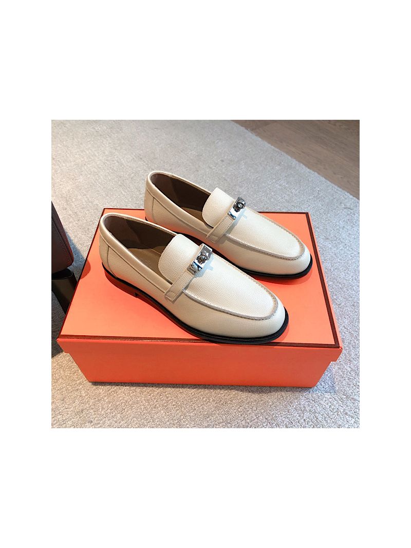 Hermes Destin Loafer Epsom Leather H231065Z Blanc