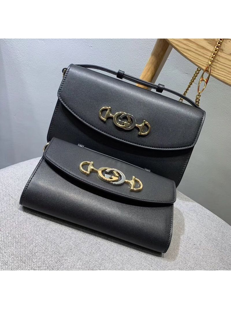 Gucci Zumi smooth leather Mini Bag 564718 Black