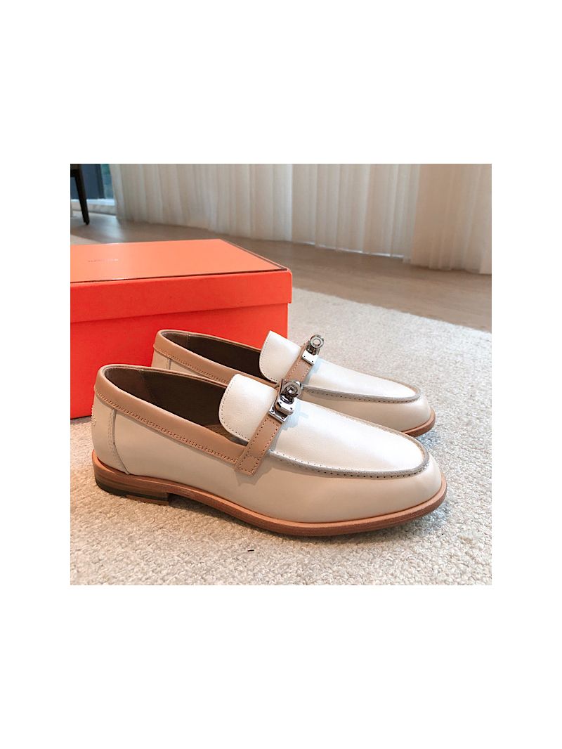 Hermes Destin Loafer Smooth Calfskin H231065Z Multicolor Blanc