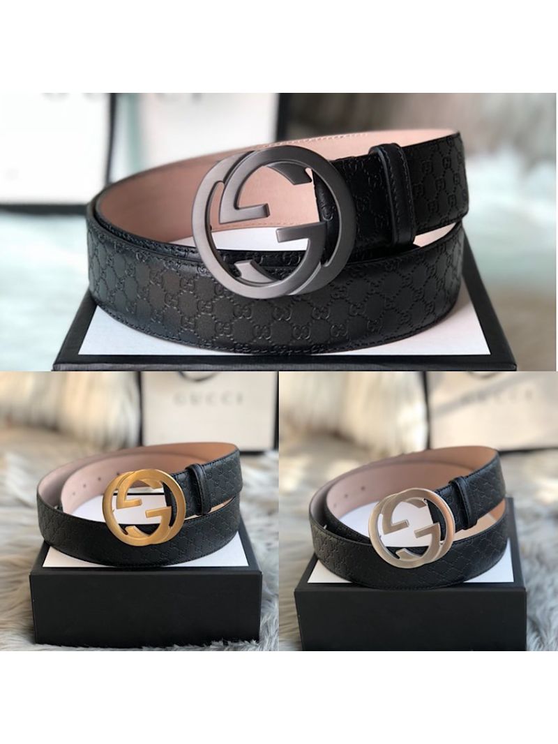 Gucci Microguccissima Leather Belt with Double G Buckle 400593