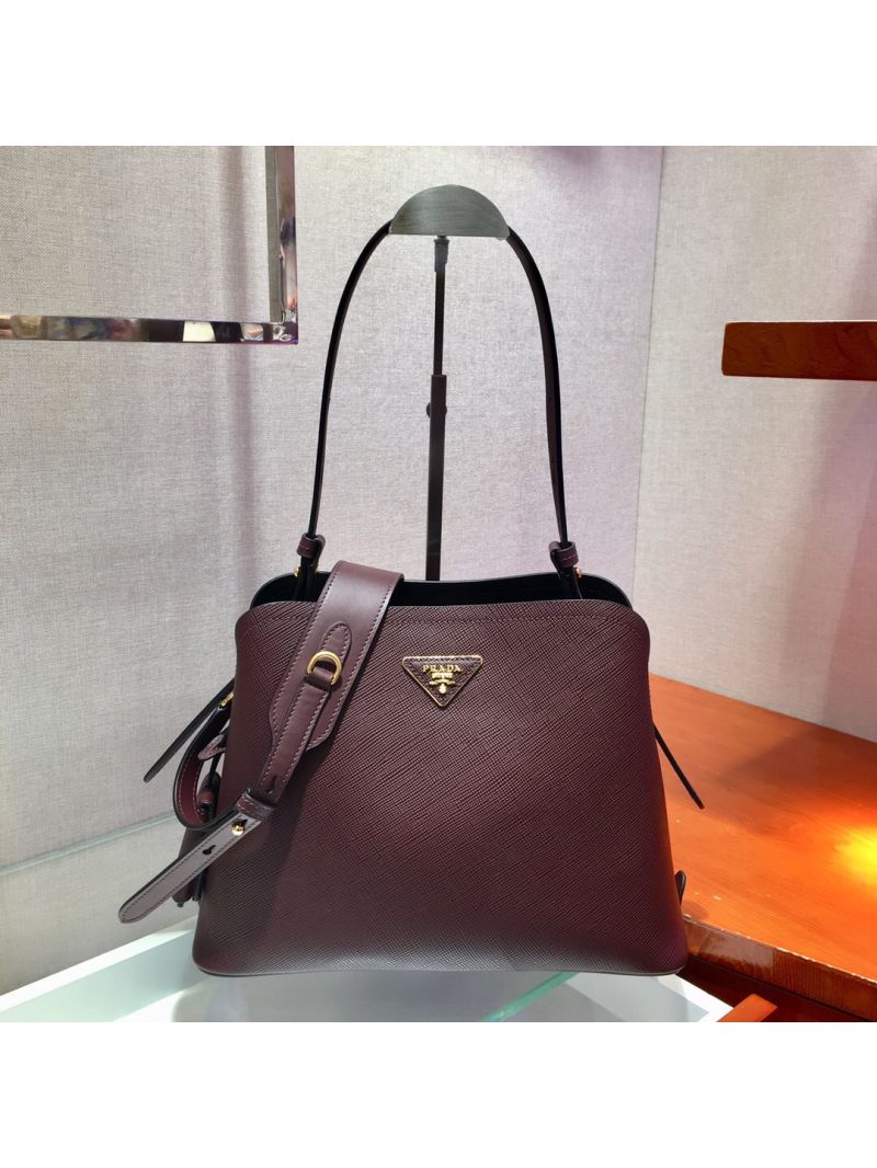 Prada Matinée Small Handbag 1BA251 Cerise