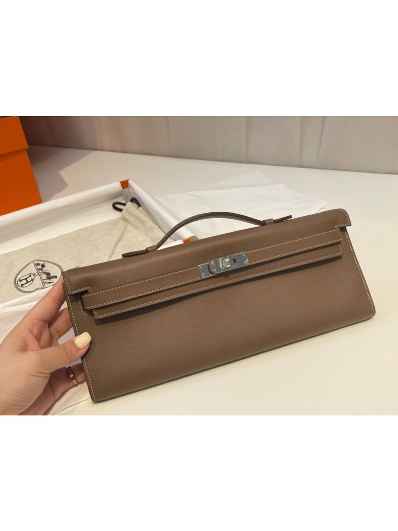 Hermes Swift Kelly Cut Clutch Pochette 