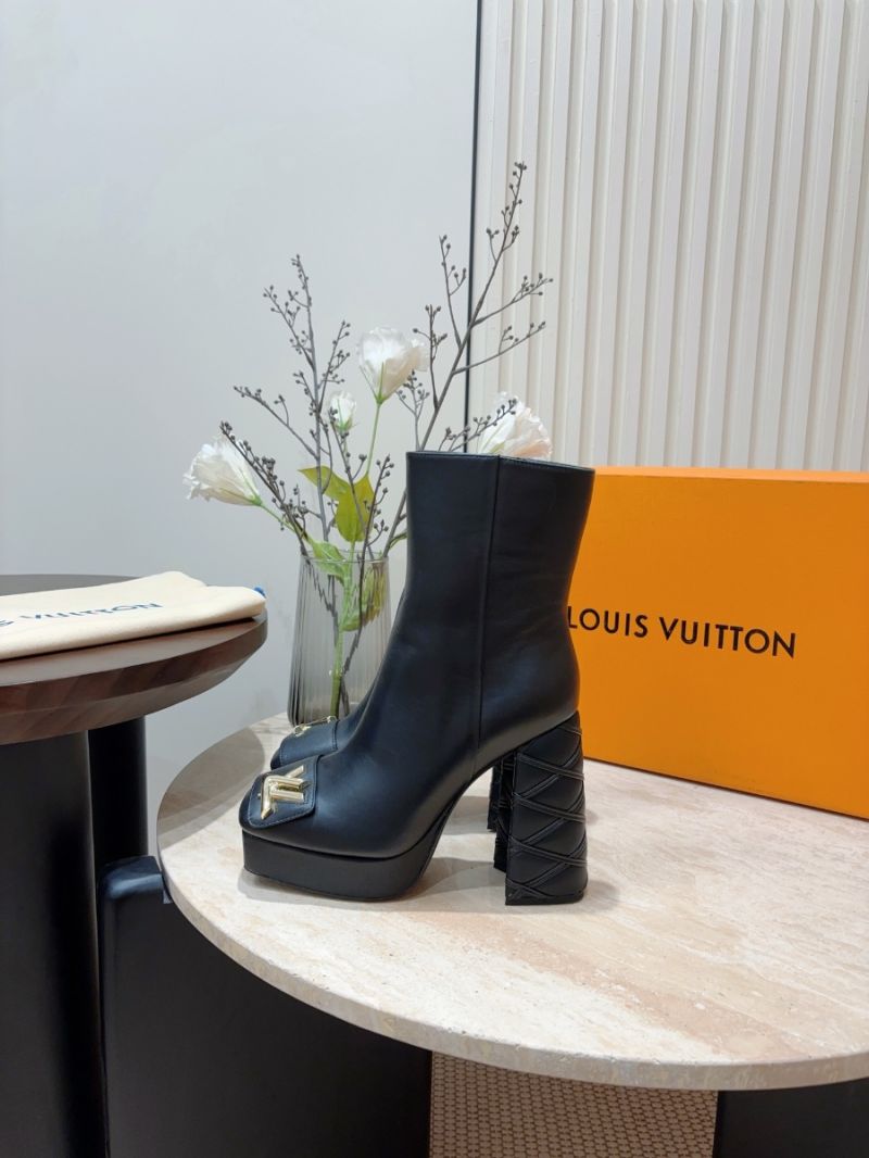 Louis Vuitton LV Shake Platform Ankle Boot 1ACIY5 Black Calfskin
