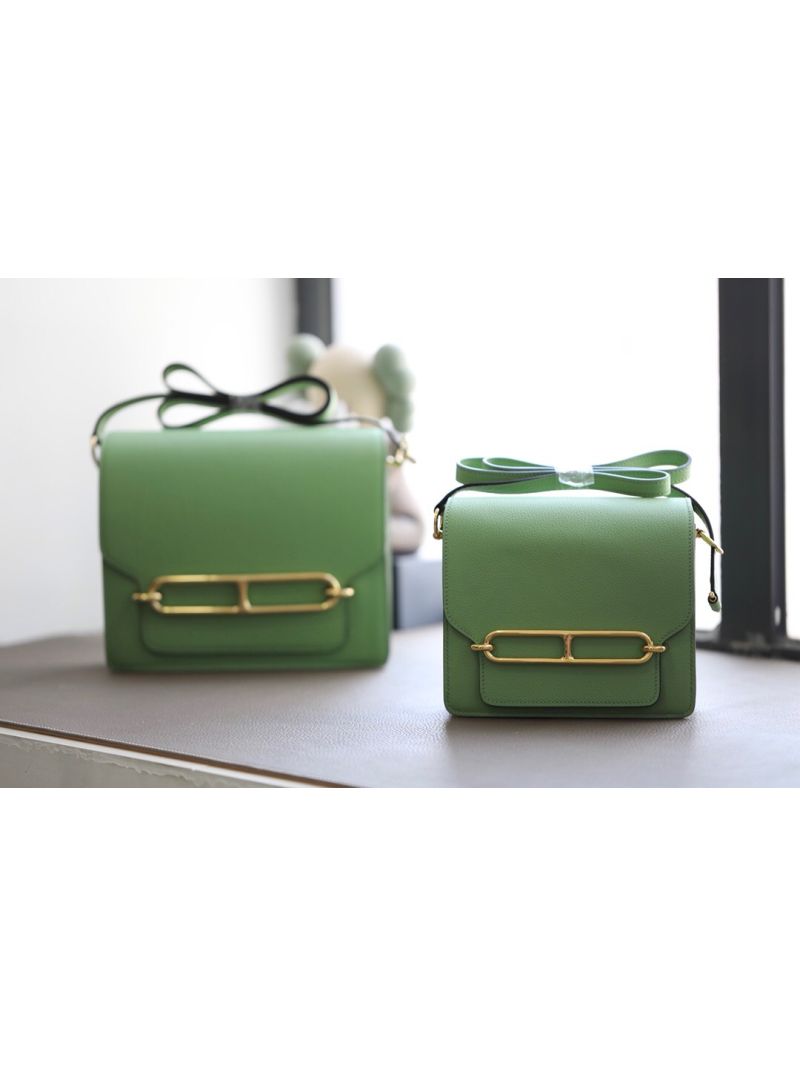 Hermès Roulis Evercolor Leather Shoulder Bag Avocado