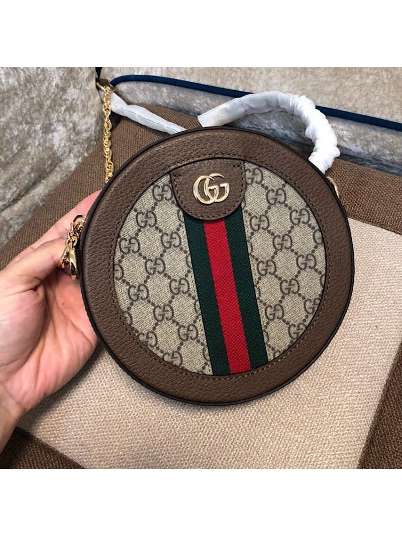 Gucci Ophidia Mini GG Round Shoulder Bag 550618