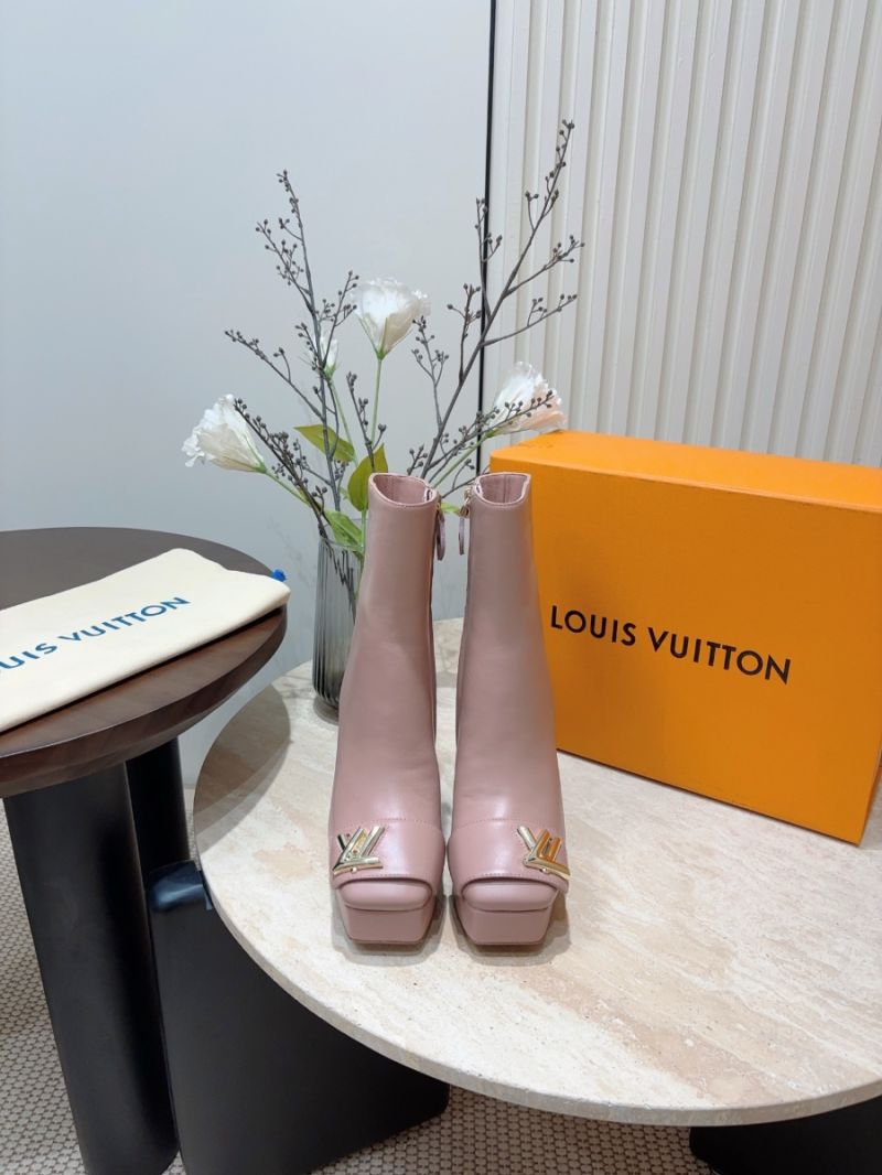 Louis Vuitton LV Shake Platform Ankle Boot 1ACIY5 Light Pink Calfskin