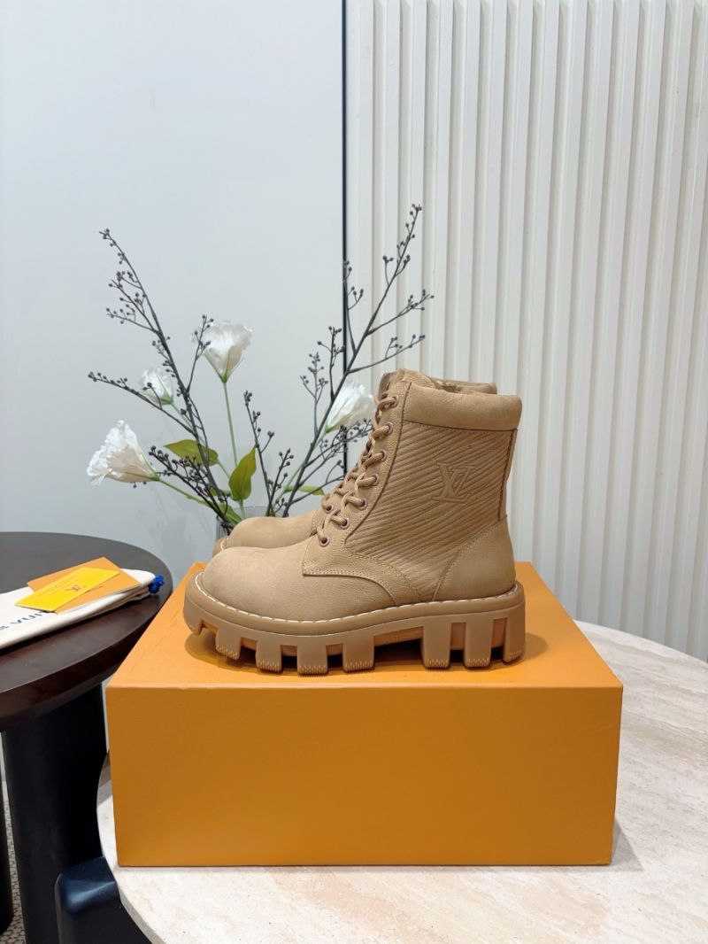Louis Vuitton LV Unisex Men Female Checker Ranger Boot 1AD9TK Beige